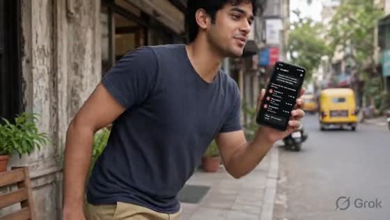 A shop owner on a Delhi street outside his store