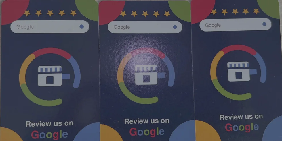 TapStar NFC Google review cards for Indian businesses, front design