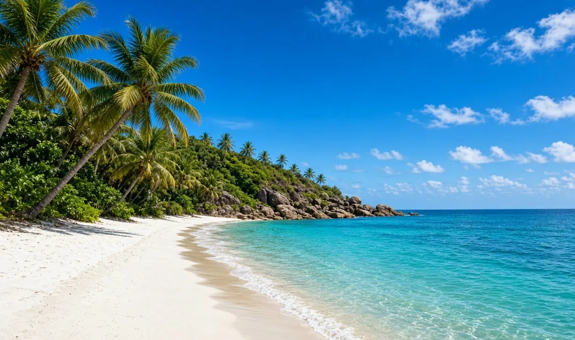Goa beach — available as the landmark scenery at the top of a TapStar business card page