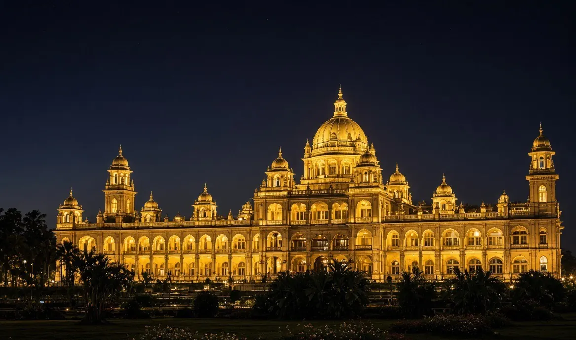 Mysore Palace, Mysuru — available as the landmark scenery at the top of a TapStar business card page