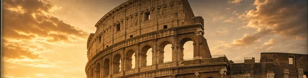 Colosseum, Rome — available as the landmark scenery at the top of a TapStar business card page